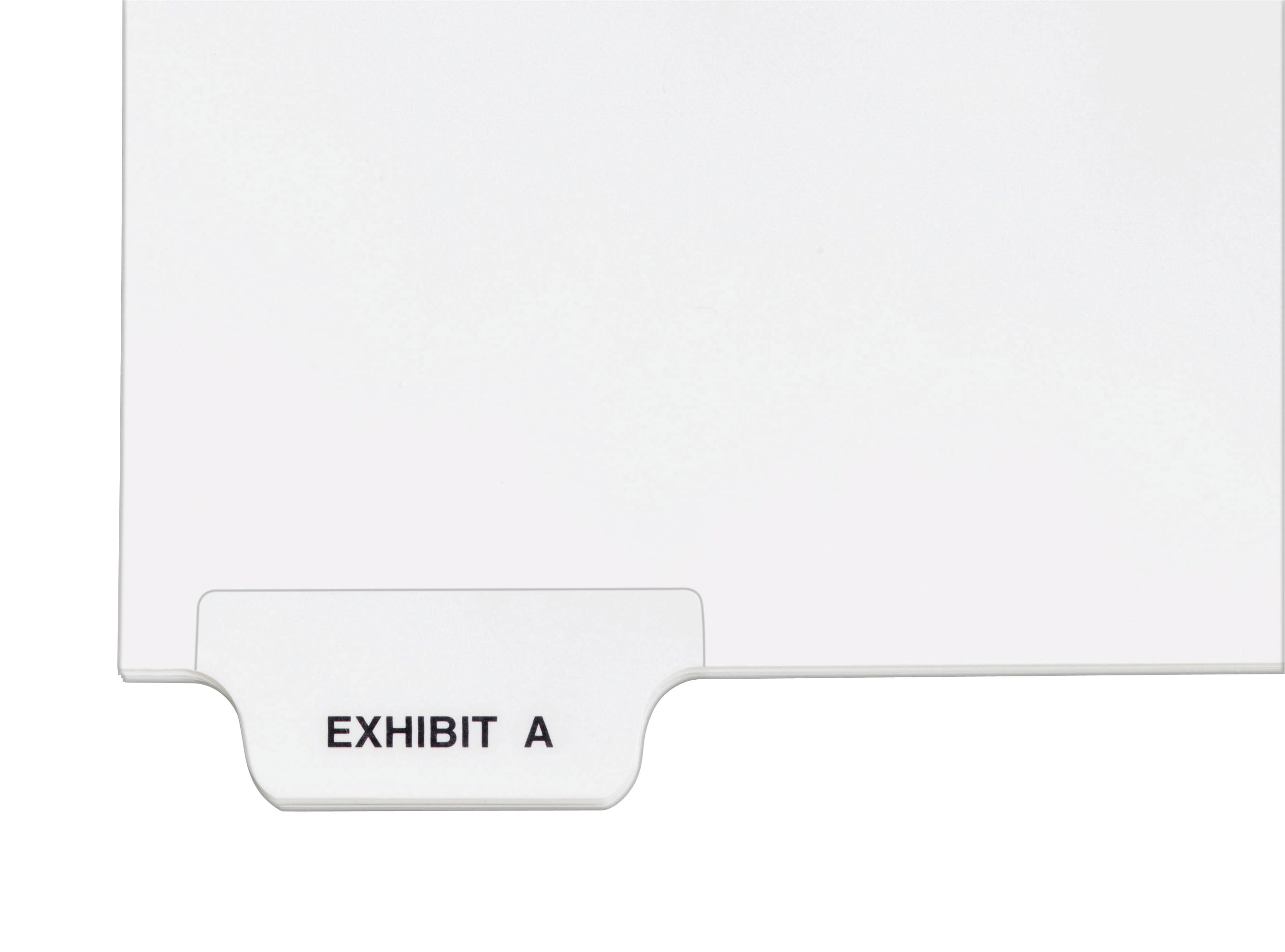 Letter Pack of 25 White Exhibit D Avery 11943 Avery-Style Preprinted Legal Bottom Tab Divider 