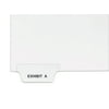 Avery Legal Paper Divider, Avery Style, White, Bottom Tab A (11940)