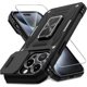 thumbnail image 1 of wonima11 DEERLAMN Case for iPhone 15 Pro with Slide Camera Cover+Screen Protector(1 Pack), Rotated Ring Kickstand Military Grade Shockproof Protective Cover 6.1 Inch-Black, 1 of 1
