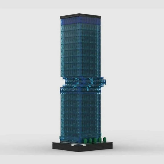 MOC-54323 Omniturm Modular Building Blocks Set Skyscraper MOC Bricks Toys 1：650 Model 1892pcs