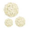 thumbnail image 1 of 3 x Bolas colgantes de mimbre de ratán Esferas decorativas Relleno de jarrón Adorno DIY para 10cm 7cm 6cm, 1 of 9