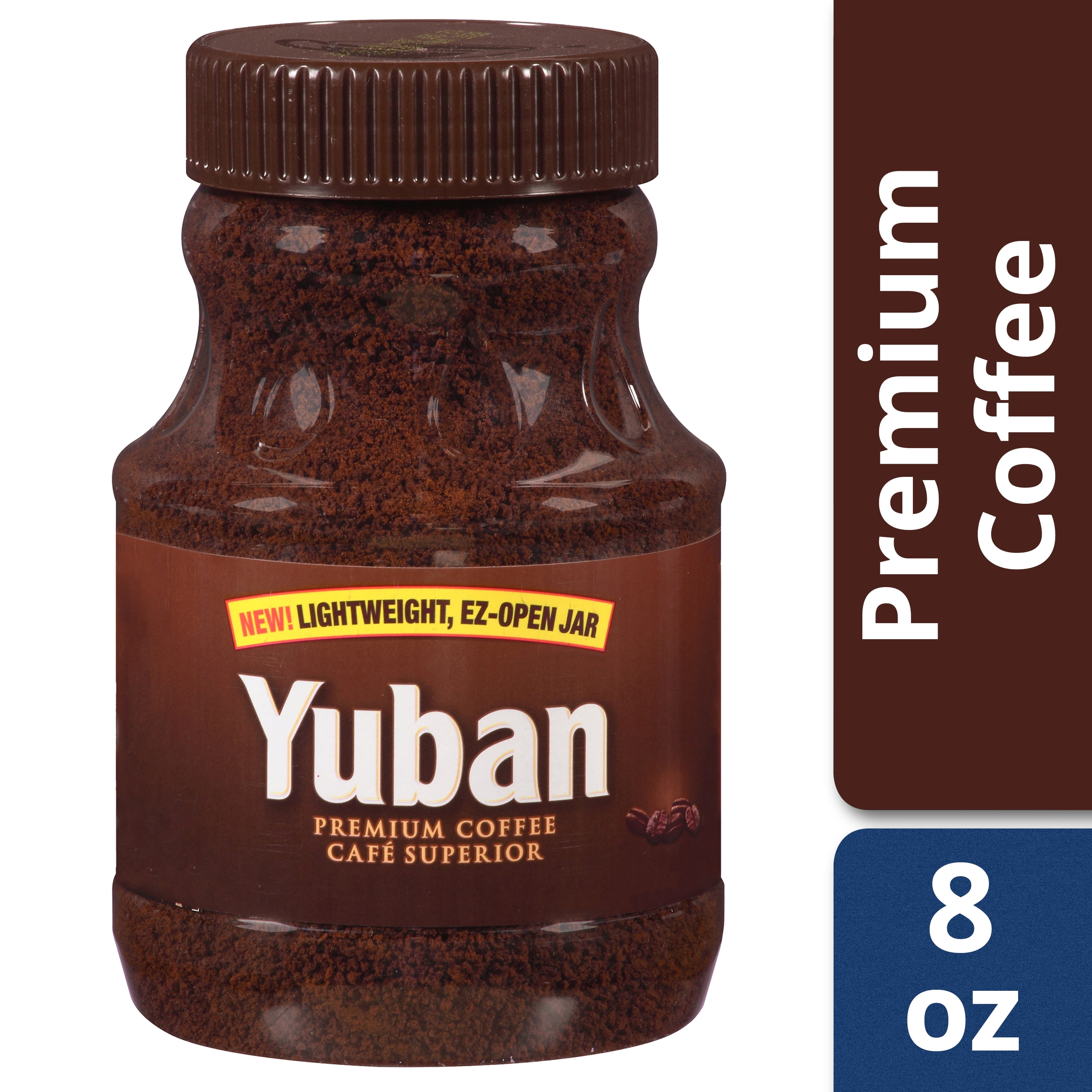 Yuban Instant Coffee, Caffeinated, 8 oz Jar