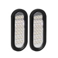 thumbnail image 1 of NPAUTO 2Pcs 6" Oval Trailer Backup Lights White 21 LED Trailer Reverse Fog Lights for RV Truck Boat Trailer Waterproof [Grommet & Plug], 1 of 4