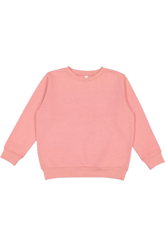 LAT B06638272 Youth Elevated Fleece Crewneck Sweatshirt, Mauvelous - Extra Small