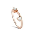 thumbnail image 2 of Women's 1/4ct Diamond Guard Engament Ring Enhancer Solid 14K Rose Gold, 2 of 2