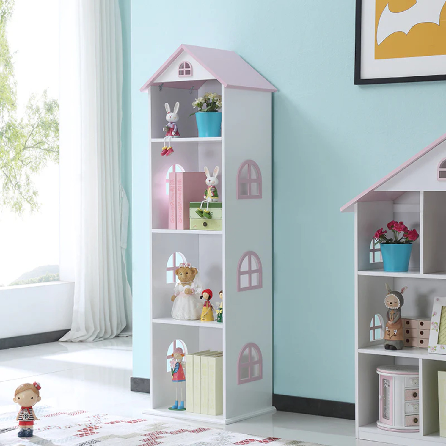 Pottery barn dollhouse bookcase Dollhouse bookshelf