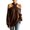 Coffee, variant on Women's Halter Off Shoulder Sweater, Long Sleeve Relaxed Fit Pullover Knit Top for Casual Fashion Wear