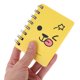 thumbnail image 3 of 4pcs Mini cuaderno de dibujos animados Mini diario Diario Libro Portátil de bolsillo Portátil de viaje Diario (Rosa + Amarillo + Gris + Negro), 3 of 6
