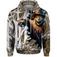 thumbnail image 2 of Sudadera con capucha informal para hombre con estampado de espantapájaros y cabeza de calabaza de otoño Novedades en sudaderas y sudaderas Sudadera con capucha holgada Ropa, 2 of 4