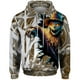 thumbnail image 2 of Sudadera con capucha informal para hombre con estampado de espantapájaros y cabeza de calabaza de otoño Novedades en sudaderas y sudaderas Sudadera con capucha holgada Ropa, 2 of 5