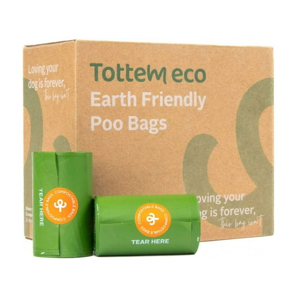 240 bolsas para perro Tottem eco. Compostables, pre-cortadas, ecológicas, sin aroma