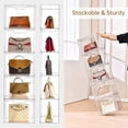 thumbnail image 6 of Stackable Storage Bins, Clear Acrylic Display Case, 9-Pack Acrylic Boxes with Lids, Clear Storage Containers Storage for Handbags, Collectibles & Figures, 6 of 13