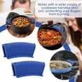 thumbnail image 4 of Couvre-poignée en Silicone Clip d'Oreille en Fonte, Bleu, 2 Pcs, 4 of 8