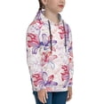 thumbnail image 3 of Balery Lilies Flowers Pattern Boys Hoodie, Youth Pullover Hooded Sweatshirt, Kangaroo Pocket Hoodie for Kids Girls -Medium, 3 of 6