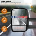 thumbnail image 4 of Spec-D Tuning Power Adjust Heated Manual Extend Towing Mirrors Compatible with 1999-2002 Chevy Silverado, GMC Sierra 1500 2500, Left + Right Pair Assembly, 4 of 7