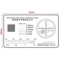 thumbnail image 4 of Yazoeia Microscope Micrometer Ruler Microscope Micrometer Calibration Slide Line Width Particle Diameter Measurement Tool High Precision Film Point Gauge (Color : 70X40mm) CJC912-192206, 4 of 6