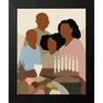 thumbnail image 2 of Green, Jacob 12x14 Black Modern Framed Museum Art Print Titled - Joyous Kwanzaa I, 2 of 5