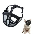 thumbnail image 1 of Bozal de perro de hocico corto Bozal de bulldog Malla transpirable ajustable para entrenami Tomshoo Grande, 1 of 7