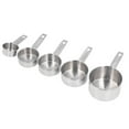 thumbnail image 1 of Taza medidora de metal con escala, juego de 5 tazas medidoras de cocina apilables de acero inoxidable Taza medidora de acero inoxidable Diseño de vanguardia, 1 of 12