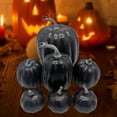 thumbnail image 3 of 7x Assorted Artificial Pumpkins Fall Foam Crafts Halloween Home Decors, 3 of 7