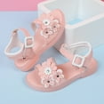 thumbnail image 5 of Vedolay Girls Sandals Princess Shoes Bow Knot Children Open Toe Soft Sole Broken Flower Girls Shoes Toddler Glitter Shoes(Pink,37), 5 of 5
