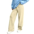 thumbnail image 2 of Fashionable Women's Casual And Comfortable Sweatpants,Beige M, 2 of 4