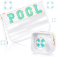 thumbnail image 1 of Bolsa de piscina Hillban con parche de chenilla con letras de PVC impermeable, 1 of 6