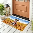 thumbnail image 3 of Vintage Rat Terrier Says Hello Mother's Day Summer Sunflower Field Doormat Ratty Dog Lover Indoor Outdoor Welcome Mat - 12005, 3 of 5