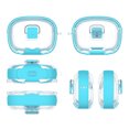 thumbnail image 2 of Earphone Case Covers For Beam/vibe Beam 2/Vibe 200TWS With Carabiner & Holder Transparent Tpu Protective Cover With Lock Clip Lightweight Headphone Sleeve For Sports Travel Daily Use(blue), 2 of 10
