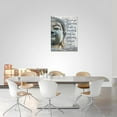 thumbnail image 5 of Buddha Statue Wall Art Zen Buddha Wall Decor Inspirational Quotes Gray Retro Pictures Canvas Prints Motivational Framed Modern Artwork for Home Living Room Bedroom Bathroom 12"x16", 5 of 6