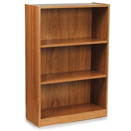 Mainstays 3 Shelf Oak Bookcase Walmart Com Walmart Com