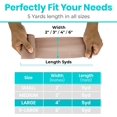 thumbnail image 5 of PinesC Elastic Bandage with Adhesive Closure 4" x5yd - Medical Tape - Washable Self Adhering Wrap for Muscle Support - Hook and Loop Closure - Sports Compression Roll for Sprained Ankle (4 in) 4 in, 5 of 5