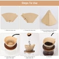 thumbnail image 4 of EcoNesxp 200pcs coffee filter sheets coffee filter coffee filter cone paper for hand pour over coffee machine, 4 of 5