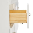 thumbnail image 5 of Ariel Hamlet 43 In. Right Offset Oval Sink Vanity With 1.5 In. Carrara White Countertop In White, 5 of 11