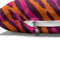 thumbnail image 4 of Safari Pet Bed, Colorful Animal Print Paintbrush Drawn Like Stripes and Strokes Pattern, Resistant Pad for Dogs and Cats Cushion with Removable Cover, 24" x 39", Plum Orange and Pink, by Ambesonne, 4 of 4