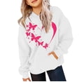 thumbnail image 2 of XQYLOS Oversized Hoodies for Teen Girl Cute Heart Graphic Pullover Tops Long Sleeve Hooded Sweatshirt Valentines Outfits Clothing, 2 of 5