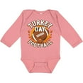 thumbnail image 3 of Inktastic Thanksgiving Football Turkey Day Boys or Girls Long Sleeve Baby Bodysuit, 3 of 5