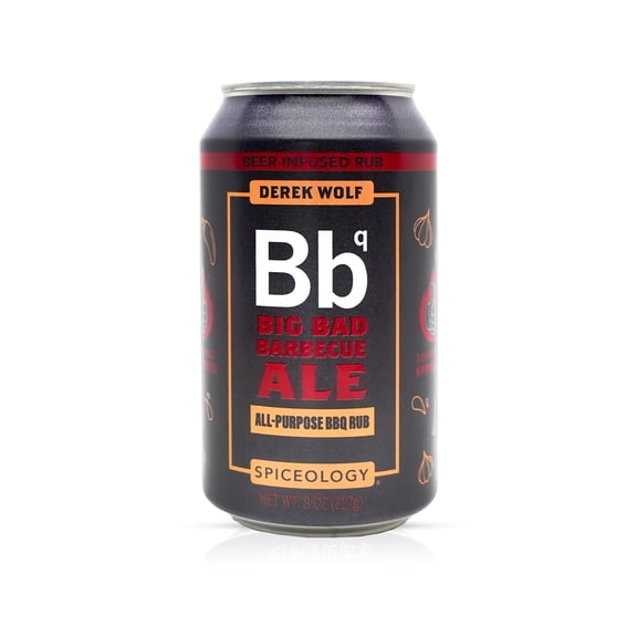 Spiceology Derek Wolf Big Bad BBQ Ale Rub Beer-Infused All-Purpose Seasoning, 8 oz