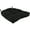 Black, variant on Everything Comfy Gray Indoor / Outdoor Seat Cushion Patio D Cushion 20" x 20", 2 Tie Backs