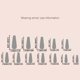 thumbnail image 2 of Uñas postizas largas trapezoidales para Halloween con parche de uña con gotas, blancas, francesas, desmontables., 2 of 6