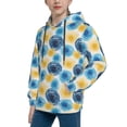 thumbnail image 2 of Lsque Circular Patten Youth Hoodie Sweatshirt Pullover with Kangaroo Pocket Boys and Girls Hoodie Warm Hoodie for Kids-Small, 2 of 6