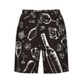 thumbnail image 6 of KLL Wine Seamless Men's Casual Summer Beach Shorts Hawaiian Shorts with Pockets-Medium, 6 of 6