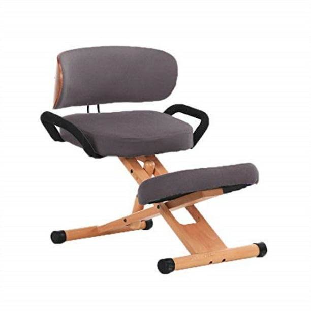 wood kneeling chairs balancing body office orthopedic stool with handle cushions adjustable 