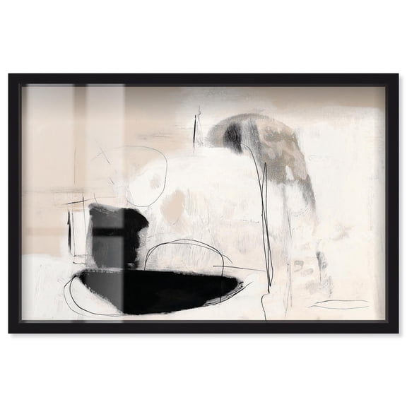 Lumina Neutralis II Shadowbox Print Minimalist Art by Art Remedy, Black Frame, 15 x 10