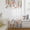 White, variant on Vintage Flowers Semi Sheer Curtains Drapes for Living Room, Bedroom, French Doors Window 63 Inches Long, Spring Floral Botanical Pastoral Rod Pocket Chiffon Curtain Drapery Voile Draperies Panel
