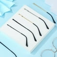 thumbnail image 6 of 1 Pair Metal Eyeglasses Anti-Slip Universal Glasses Arm Replacement Leg Eyewear Accessories Spectacle Frame BLACK, 6 of 8