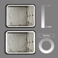 thumbnail image 4 of 40X32 inch Bathroom Led Classy Vanity Mirror with High Lumen,Black metal frame,Dimmable Touch,Wall Switch Control, Anti-Fog ,CRI 95 Adjustable 3000K-4500K-6000K ,IP54 Waterproof Energy savin, 4 of 8