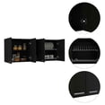 thumbnail image 5 of FM FURNITURE Winslow Wall Cabinet Two Shelves Engineered Wood Black, 5 of 8