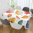 thumbnail image 2 of Yayeee Tablecloths 54" x 54" Rectangle Wrinkle Resistant Party Table Cover, Blue Leaves, 2 of 8