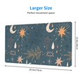 thumbnail image 3 of ZNDUO Large Rubber Mouse Pad Non-slip Desk Mat Blue Bohemian Patterns Rubber Desk Pad Mousepad Keyboard Pad for Home Office, 15.8" x 29.5", 3 of 9